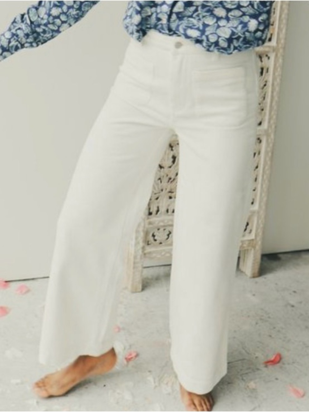 Rolla's | Sailor Cord Pant — White